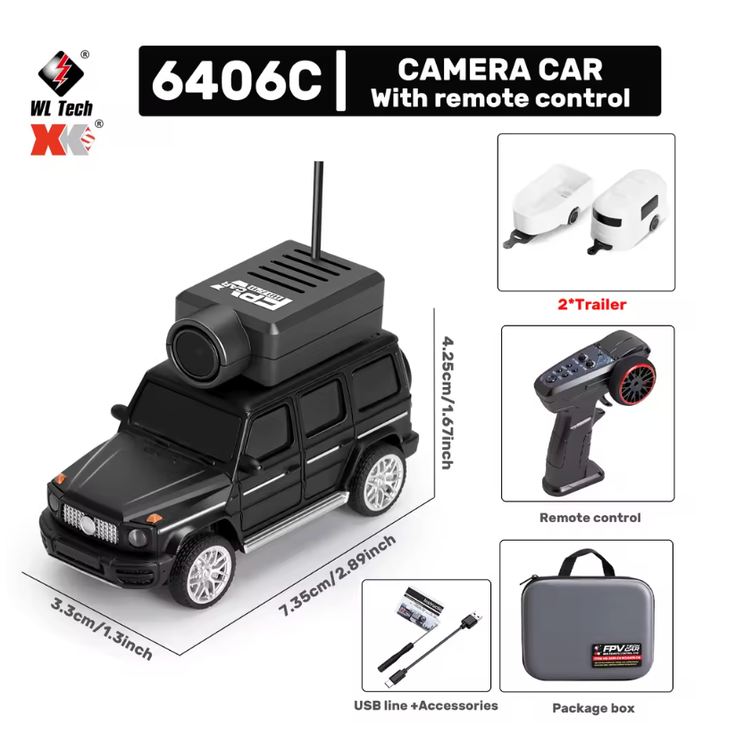 1/64 Mini FPV RC Car with 720P HD Live Video Camera