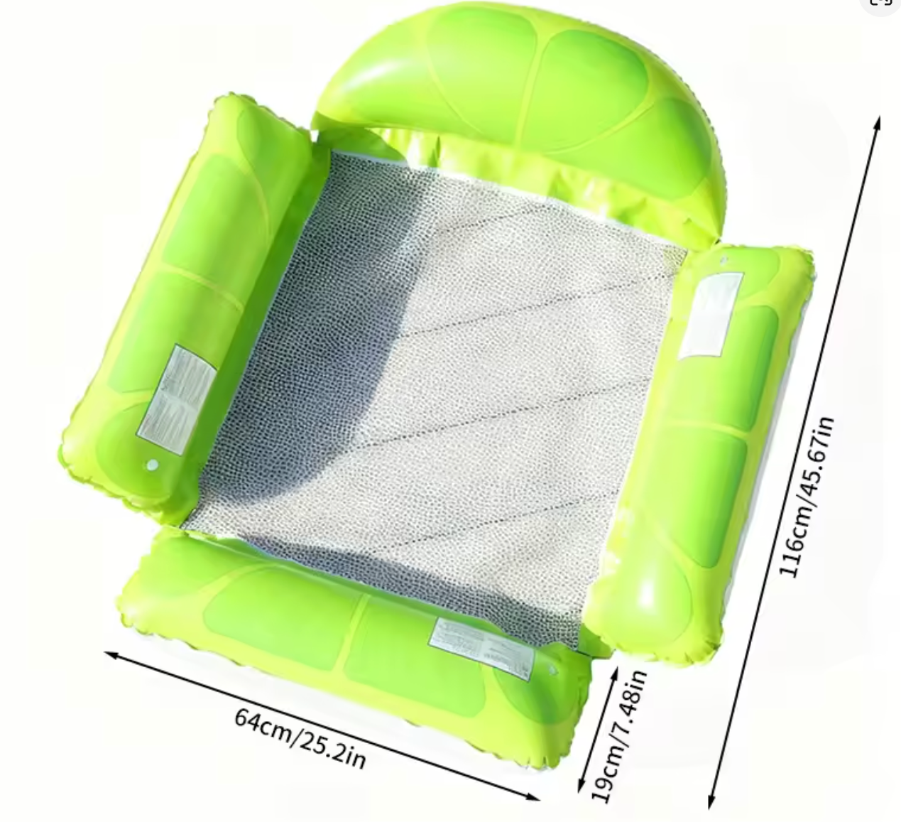 Foldable Inflatable Pool Float Hammock (125cm x 70 cm)
