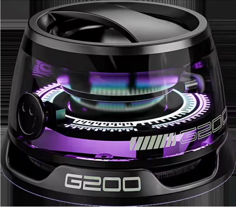 Portable Bluetooth Speaker with RGB Lights & Phone Stand
