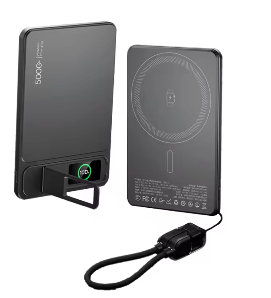3-in-1 MagSafe 10,000mAh Power Bank with TFT Smart Display