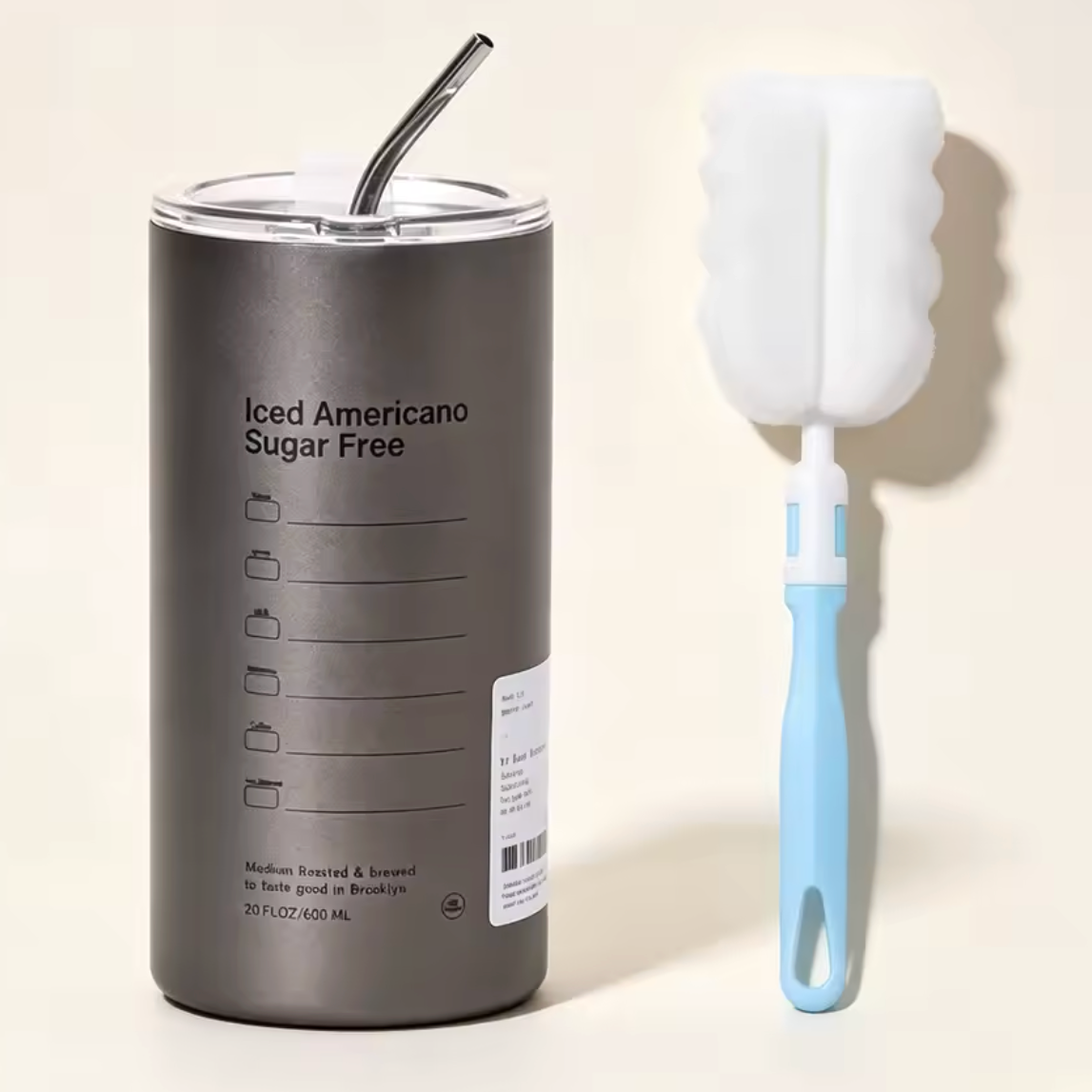 Chic Compact Stainless Steel Thermos (600ml)