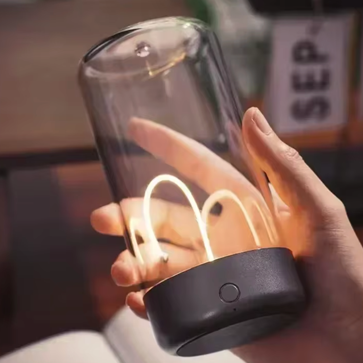 Quantum Wire Magnetic Wireless Table Lamp (Type-C Rechargeable)