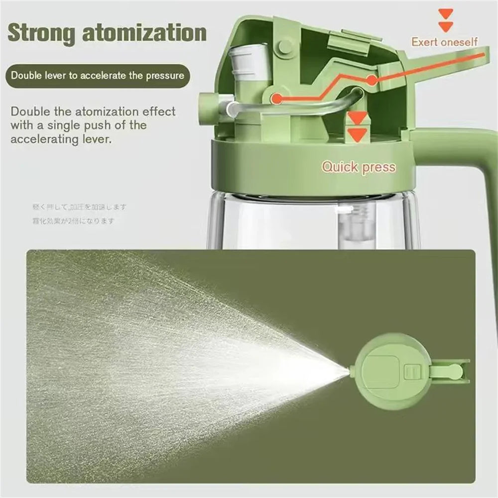 Leak-Proof Glass Oil Dispenser & Spray Bottle (2-Pack)