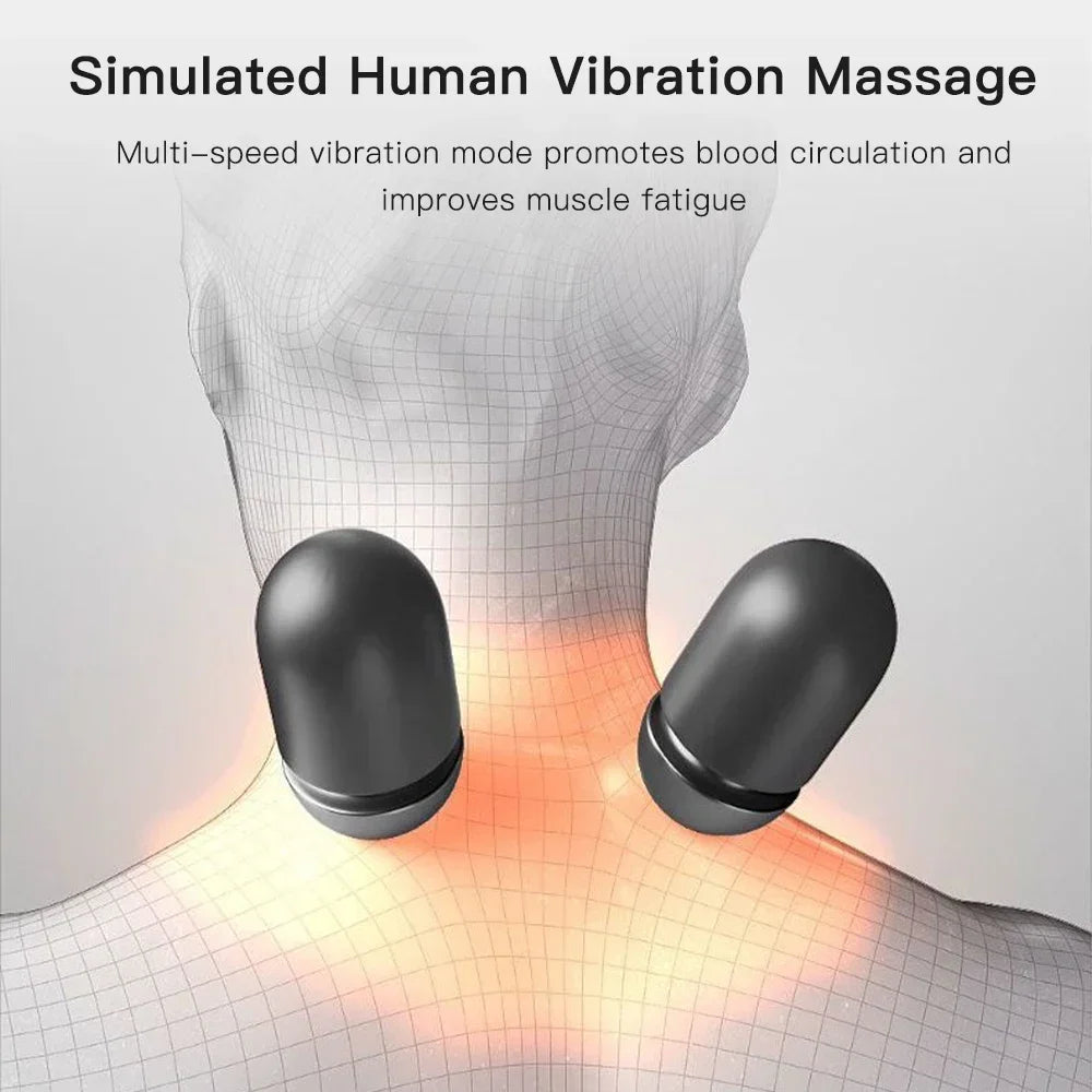 Orthopedic Neck Massager Pillow with Heat & Traction