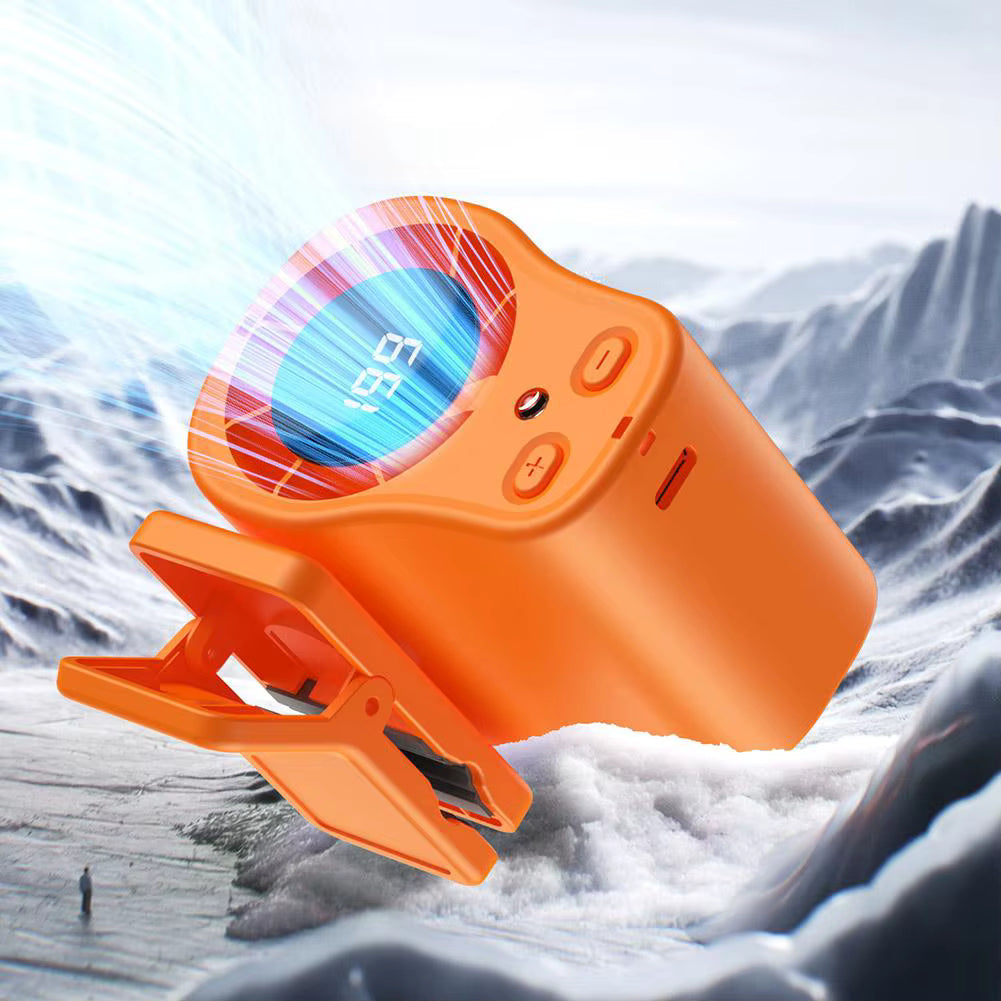 Car Clip on Cooling Fan with LED Display 4-in-1
