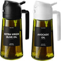 Leak-Proof Glass Oil Dispenser & Spray Bottle (2-Pack)
