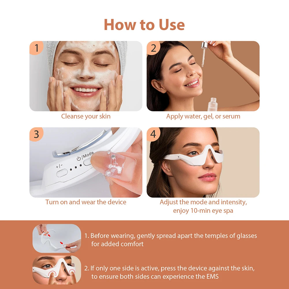 Smart 3D Eye Massager Instant Fatigue Relief & Dark Circle Lightening