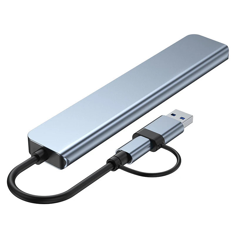 7-in-1 Dual USB-C & USB-A Smart Docking Station Hub