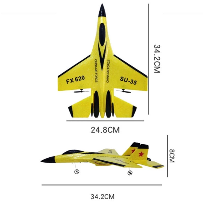 Beginner RC Fighter Jet SU-35 Airplane Easy 2.4GHz Control