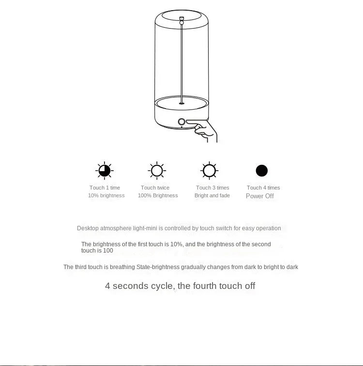Quantum Wire Magnetic Wireless Table Lamp (Type-C Rechargeable)