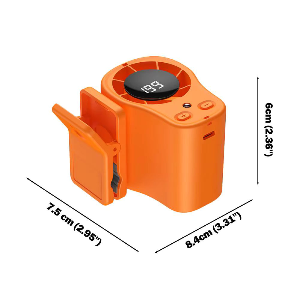 Car Clip on Cooling Fan with LED Display 4-in-1