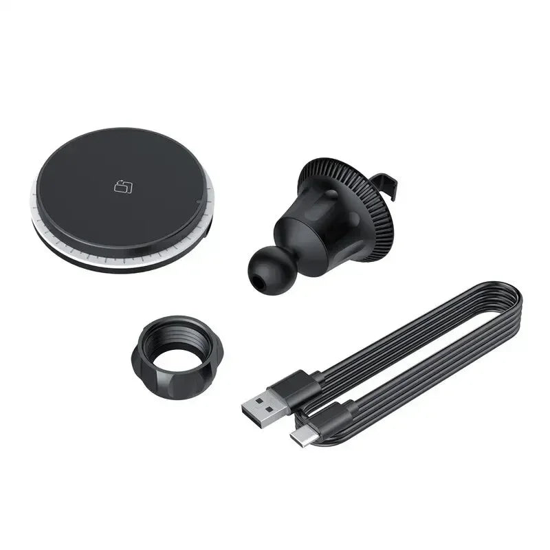 15W MagSafe Car Mount & RGB Fast Charging Station
