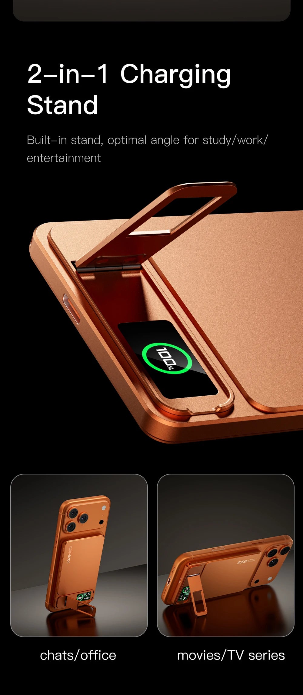 3-in-1 MagSafe 10,000mAh Power Bank with TFT Smart Display