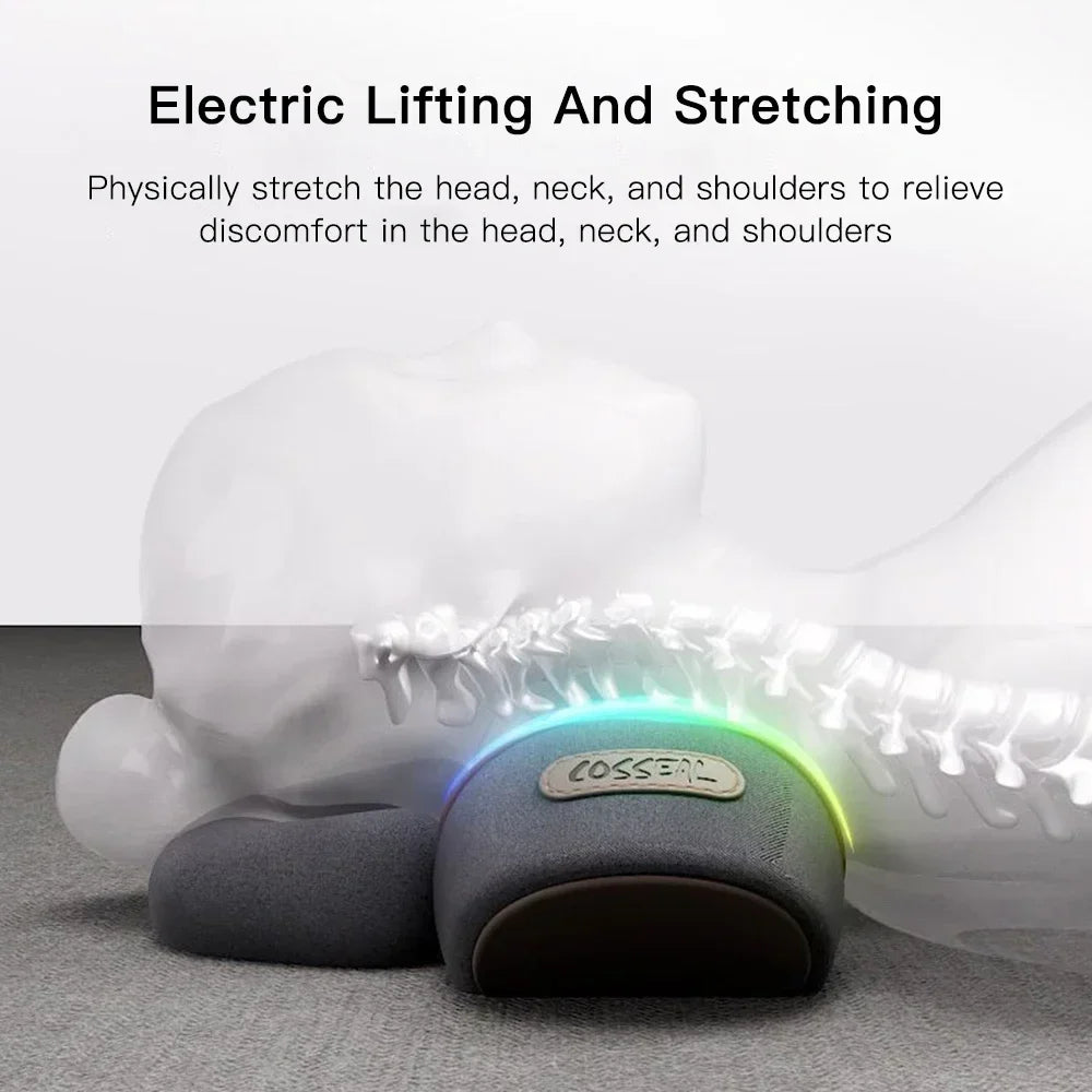 Orthopedic Neck Massager Pillow with Heat & Traction