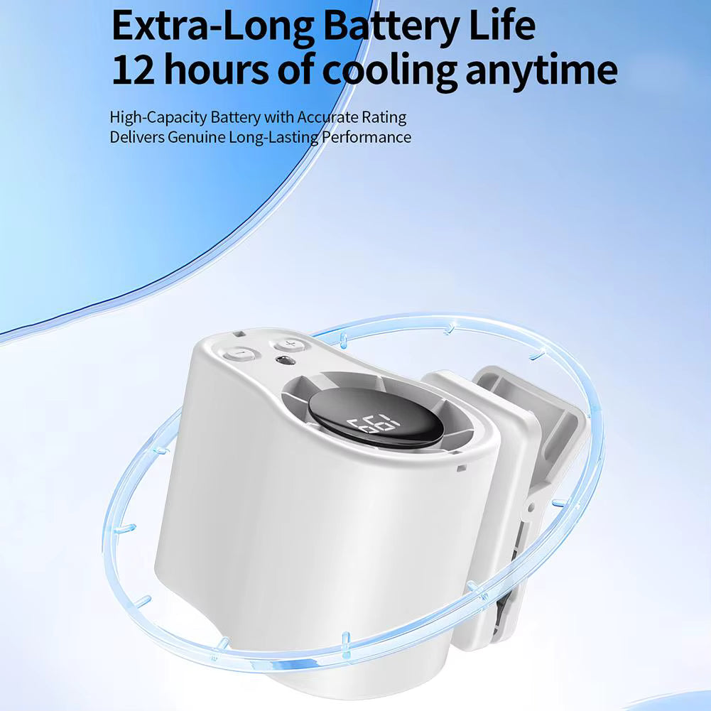 Car Clip on Cooling Fan with LED Display 4-in-1