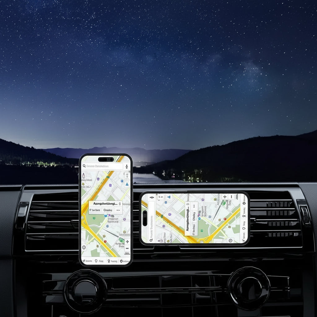 15W MagSafe Car Mount & RGB Fast Charging Station