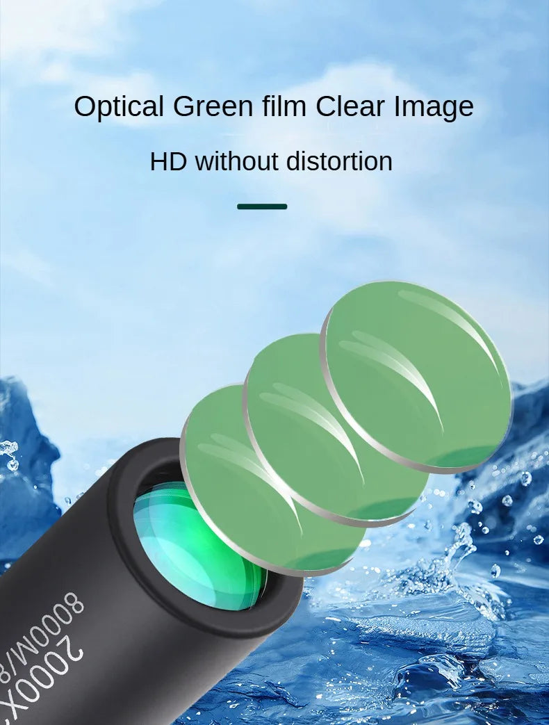 High-definition Compact Monocular Telescope with Phone Clip