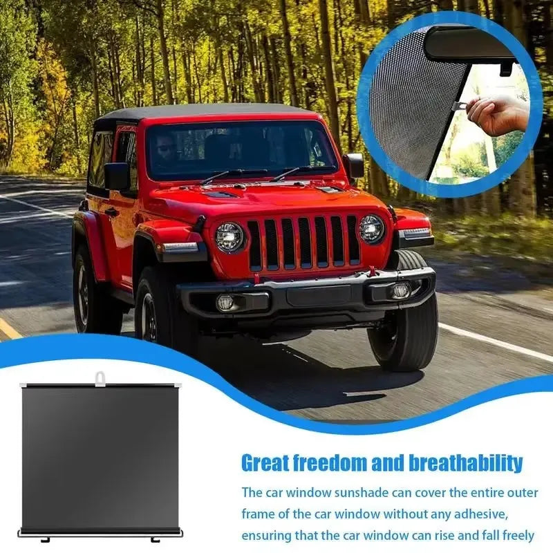 Retractable Car Sun Shade Instant Heat & UV Block
