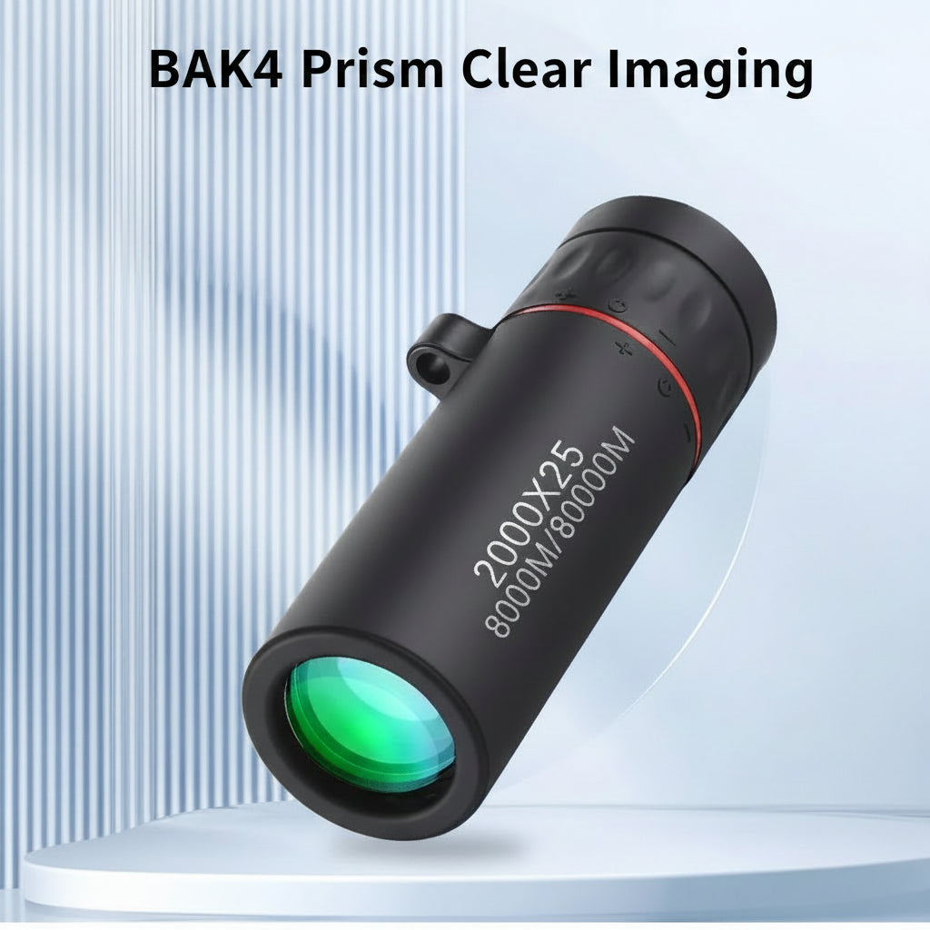 High-definition Compact Monocular Telescope with Phone Clip