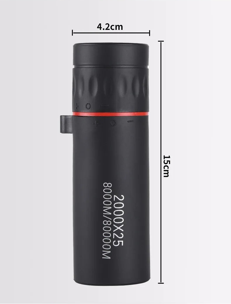 High-definition Compact Monocular Telescope with Phone Clip