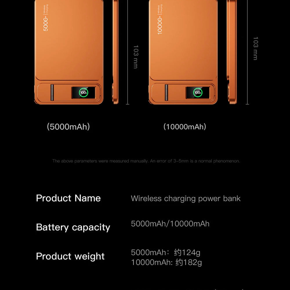 3-in-1 MagSafe 10,000mAh Power Bank with TFT Smart Display