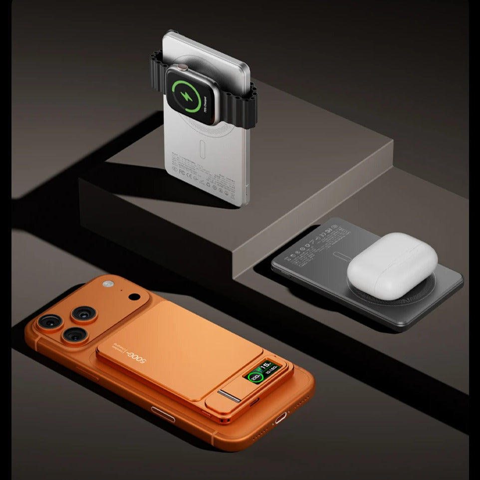 3-in-1 MagSafe 10,000mAh Power Bank with TFT Smart Display