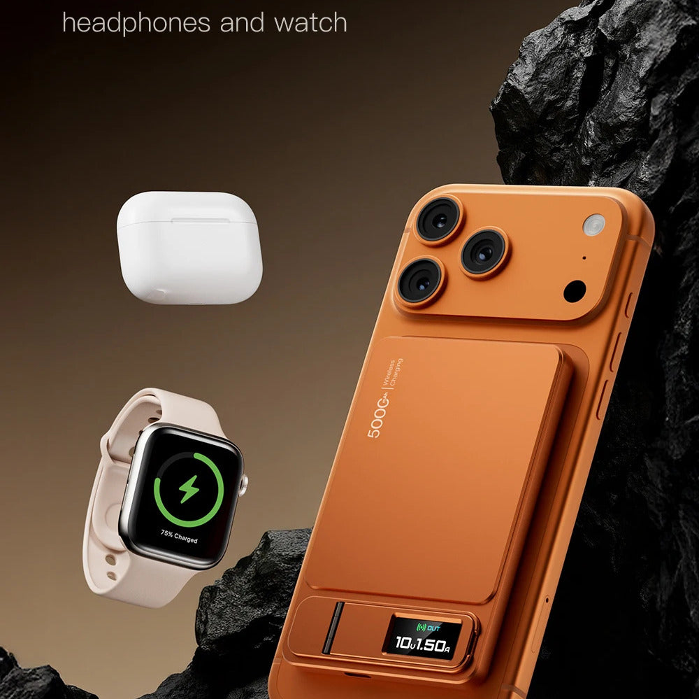 3-in-1 MagSafe 10,000mAh Power Bank with TFT Smart Display