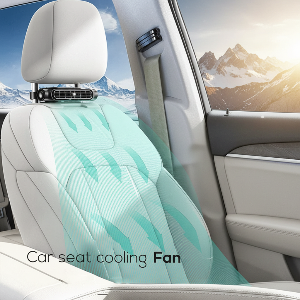 Car Seat Cooling Fan - Left Side Only