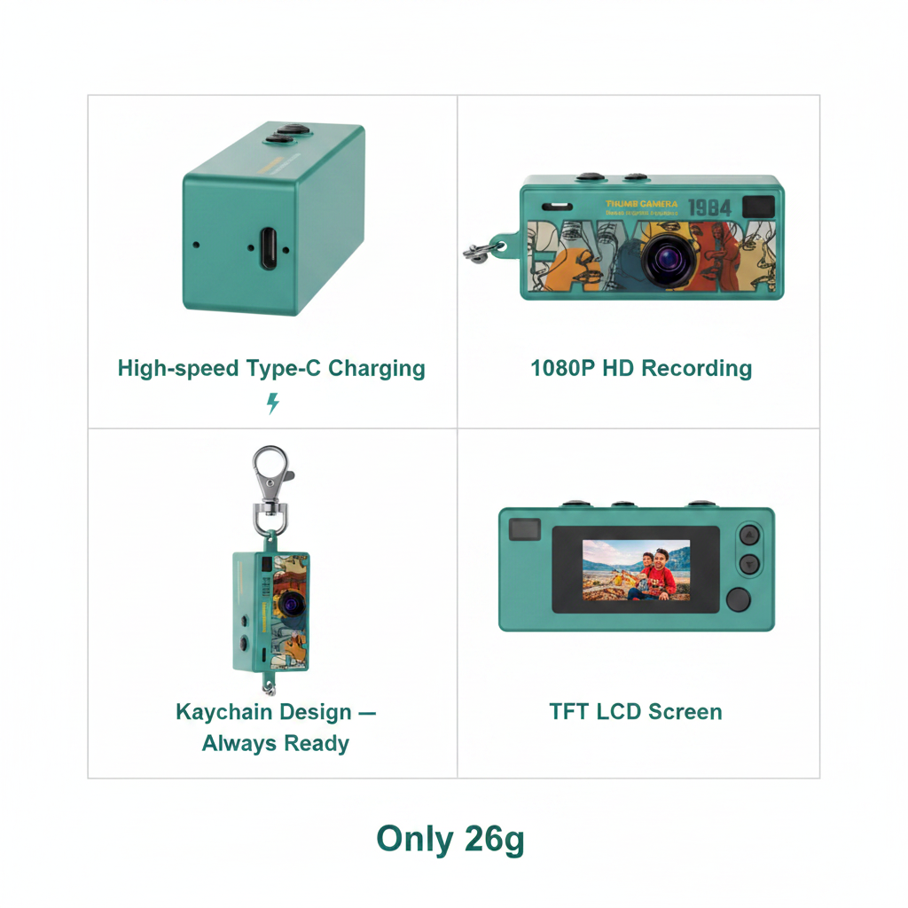 Green 1984 Thumb Camera Feature Grid