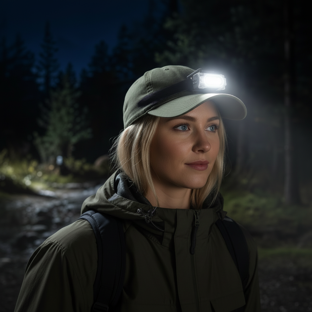 Headlamp - Blonde Girl Hiker
