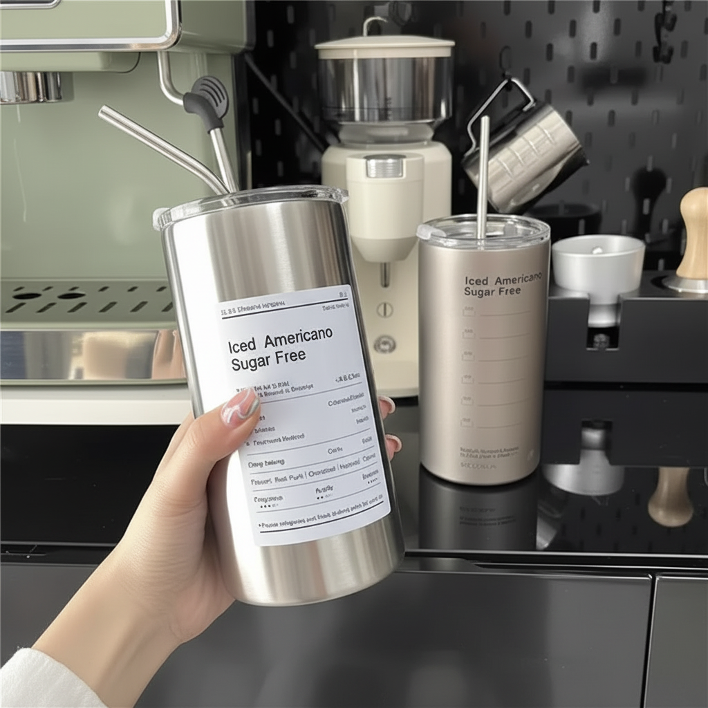 Chic Compact Stainless Steel Thermos (600ml)