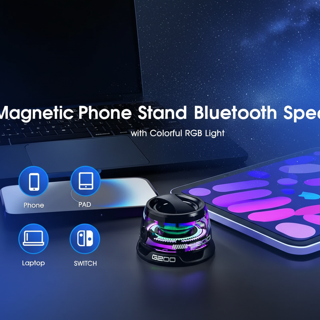 Magnetic Phone Stand Bluetooth Speaker 1:1