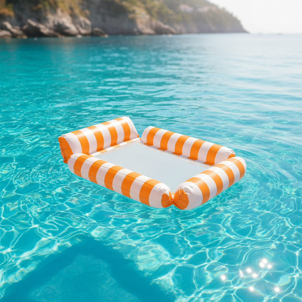 Orange Floating Hammock – Amalfi Hero