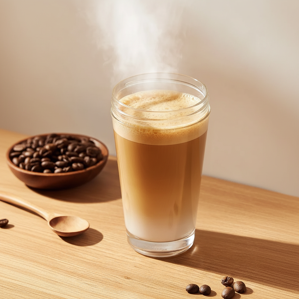 Stirring Cup for mixing coffee powder